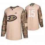 Camiseta Hockey Anaheim Ducks Ryan Getzlaf Dia De Los Veteranos Camuflaje