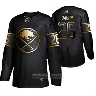 Camiseta Hockey Buffalo Sabres Rasmus Dahlin Golden Edition Negro