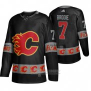 Camiseta Hockey Calgary Flames T. J. Brodie Team Logo Fashion