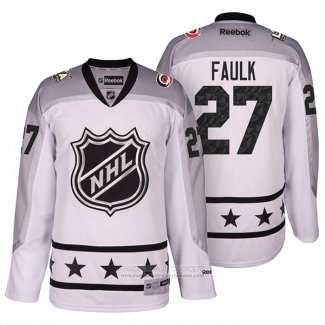 Camiseta Hockey Carolina Hurricanes Justin Faulk 27 2017 All Star Blanco