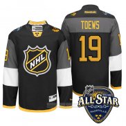 Camiseta Hockey Chicago Blackhawks 19 Jonathan Toews 2016 All Star Negro