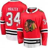 Camiseta Hockey Chicago Blackhawks Petr Mrazek Primera Breakaway Rojo