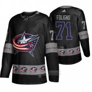 Camiseta Hockey Columbus Blue Jackets Nick Foligno Team Logo Fashion