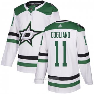 Camiseta Hockey Dallas Stars 11 Andrew Cogliano Road Autentico Blanco