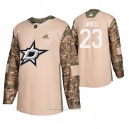 Camiseta Hockey Dallas Stars Esa Lindell Dia De Los Veteranos Camuflaje