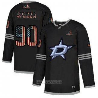 Camiseta Hockey Dallas Stars Jason Spezza 2020 USA Flag Negro