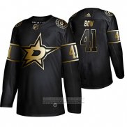 Camiseta Hockey Dallas Stars Landon Bow Golden Edition Negro