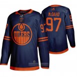 Camiseta Hockey Edmonton Oilers 97 Connor Mcdavid Alterno Autentico Azul