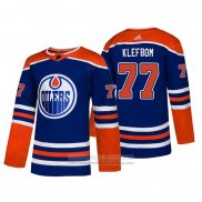 Camiseta Hockey Edmonton Oilers Oscar Klefbom Alterno Autentico Azul