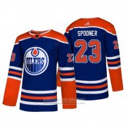 Camiseta Hockey Edmonton Oilers Ryan Spooner Alterno Autentico Azul