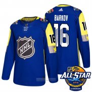 Camiseta Hockey Florida Panthers 16 Aleksander Barkov Azul 2018 All Star Autentico