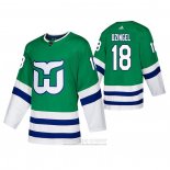 Camiseta Hockey Hartford Whalers Ryan Dzingel Autentico Heritage Verde