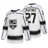 Camiseta Hockey Los Angeles Kings 27 Alec Martinez Autentico Segunda 2018 Blanco