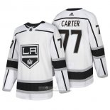 Camiseta Hockey Los Angeles Kings 77 Jeff Carter Autentico Segunda 2018 Blanco