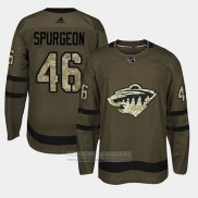 Camiseta Hockey Minnesota Wild Jared Spurgeon Camuflaje Salute To Service