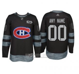 Camiseta Hockey Montreal Canadiens Personalizada Negro