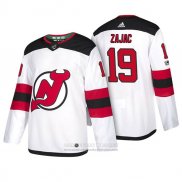 Camiseta Hockey New Jersey Devils 19 Travis Zajac 2018 Blanco