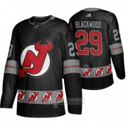 Camiseta Hockey New Jersey Devils Mackenzie Blackwood Team Logo Fashion