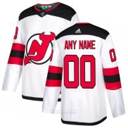 Camiseta Hockey New Jersey Devils Segunda Personalizada Blanco