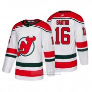 Camiseta Hockey New Jersey Devils Steven Santini Alterno Autentico Blanco