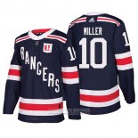 Camiseta Hockey New York Rangers 10 J.t. Miller Winter Classic Autentico 2018 Azul