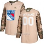 Camiseta Hockey New York Rangers Camuflaje Autentico 2017 Dia De Los Veteranos Stitched Personalizada