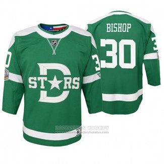 Camiseta Hockey Nino Dallas Stars Ben Bishop Replica Jugador 2020 Winter Classic Verde