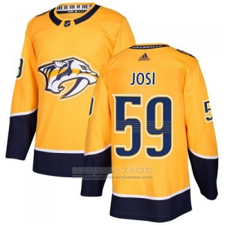 Camiseta Hockey Nino Nashville Predators 59 Roman Josi Amarillo Primera Autentico Stitched