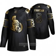 Camiseta Hockey Ottawa Senators Frank Finnigan Golden Edition Retired Negro