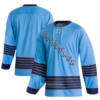 Camiseta Hockey Pittsburgh Penguins Classics Autentico Blank Blue