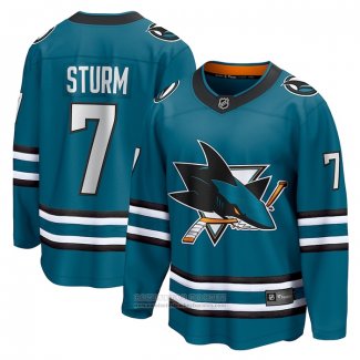 Camiseta Hockey San Jose Sharks Nico Sturm Primera Breakaway Verde