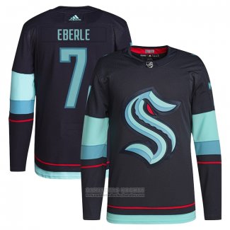 Camiseta Hockey Seattle Kraken Jordan Eberle Primera Primegreen Autentico Pro Azul