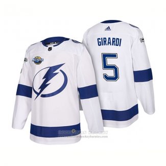 Camiseta Hockey Tampa Bay Lightning 5 Dan Girardi 2018 Blanco