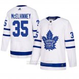 Camiseta Hockey Toronto Maple Leafs Curtis Mcelhinney Autentico Segunda Blanco