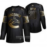 Camiseta Hockey Vancouver Canucks Brandon Sutter Golden Edition Negro