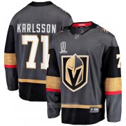 Camiseta Hockey Vegas Golden Knights William Karlsson 2023 Stanley Cup Champions Alterno Breakaway Negro