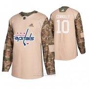 Camiseta Hockey Washington Capitals Brett Connolly Dia De Los Veteranos Camuflaje