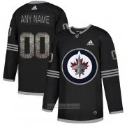 Camiseta Hockey Winnipeg Jets Personalizada Black Shadow