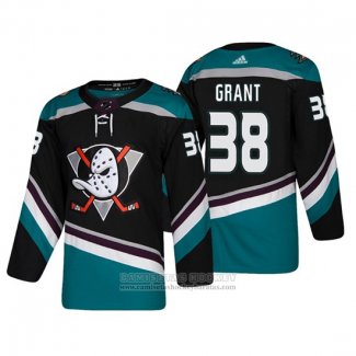 Camiseta Hockey Anaheim Ducks Derek Grant Alterno 25 Aniversario Autentico Negro