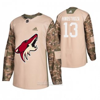 Camiseta Hockey Arizona Coyotes Vinnie Hinostroza Dia De Los Veteranos Camuflaje