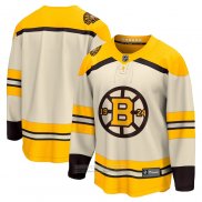 Camiseta Hockey Boston Bruins 100th Aniversario Premier Breakaway Crema