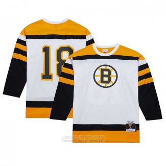 Camiseta Hockey Boston Bruins Willie O'Ree Mitchell & Ness 1958 Blue Line Blanco