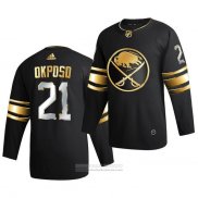 Camiseta Hockey Buffalo Sabres Kyle Okposo Golden Edition Limited Autentico 2020-21 Negro