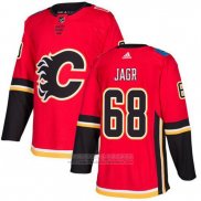 Camiseta Hockey Calgary Flames 68 Jaromir Jagr Rojo Primera Autentico Stitched