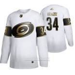 Camiseta Hockey Carolina Hurricanes Petr Mrazek Golden Edition Blanco