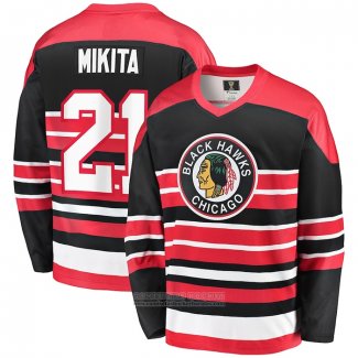 Camiseta Hockey Chicago Blackhawks Stan Mikita Premier Breakaway Retired Rojo