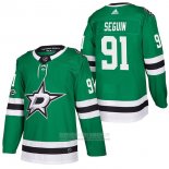 Camiseta Hockey Dallas Stars 91 Tyler Seguin Autentico Primera 2018 Verde