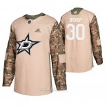 Camiseta Hockey Dallas Stars Ben Bishop Dia De Los Veteranos Camuflaje