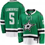 Camiseta Hockey Dallas Stars Nils Lundkvist Primera Premier Breakaway Verde