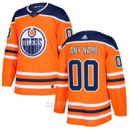 Camiseta Hockey Edmonton Oilers Primera Personalizada Naranja